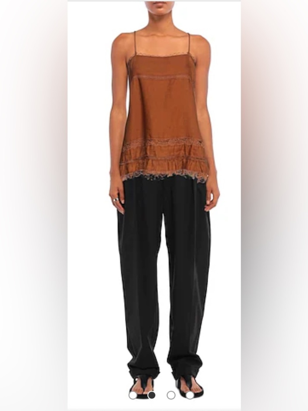 Gold Hawk Lili linen Babydoll Cami top
